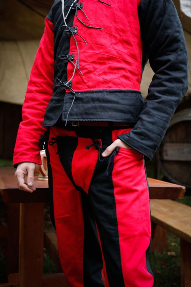 Imperialis Landsknecht-Hose rot-schwarz 2