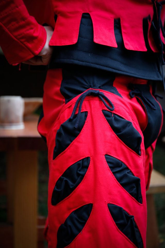Imperialis Beinling Schnitte rot-schwarz 2