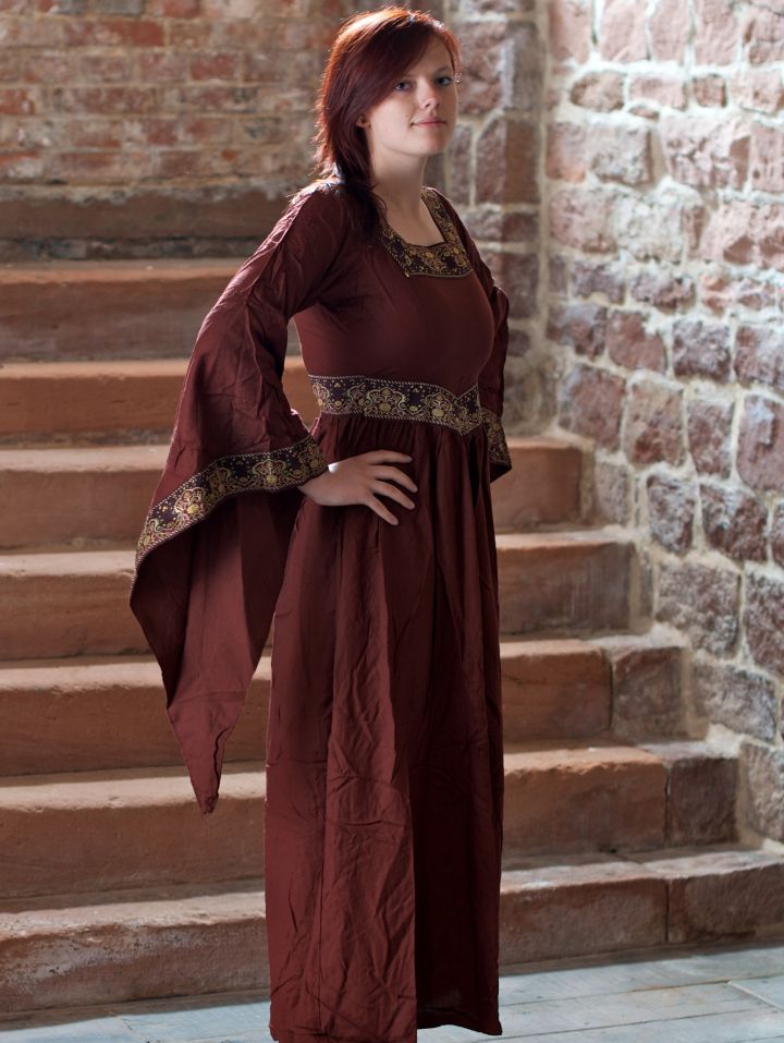 Mittelalterkleid Burgund in rot XXXL 2