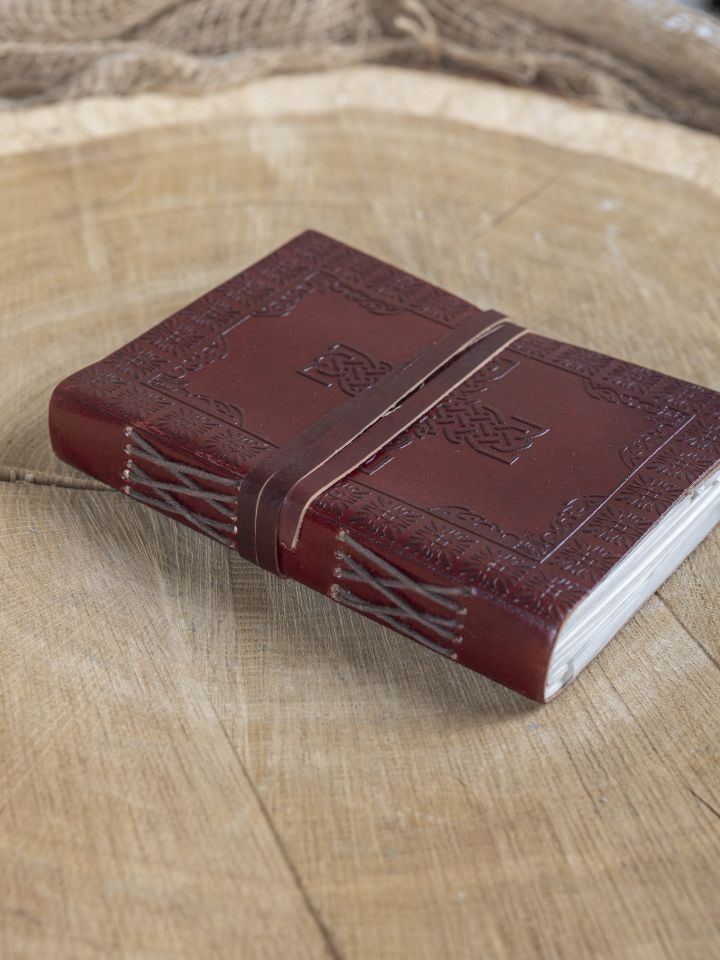 Mittelalterliches Tagebuch - Notizbuch mit Keltenkreuz und Lebensbaum 2