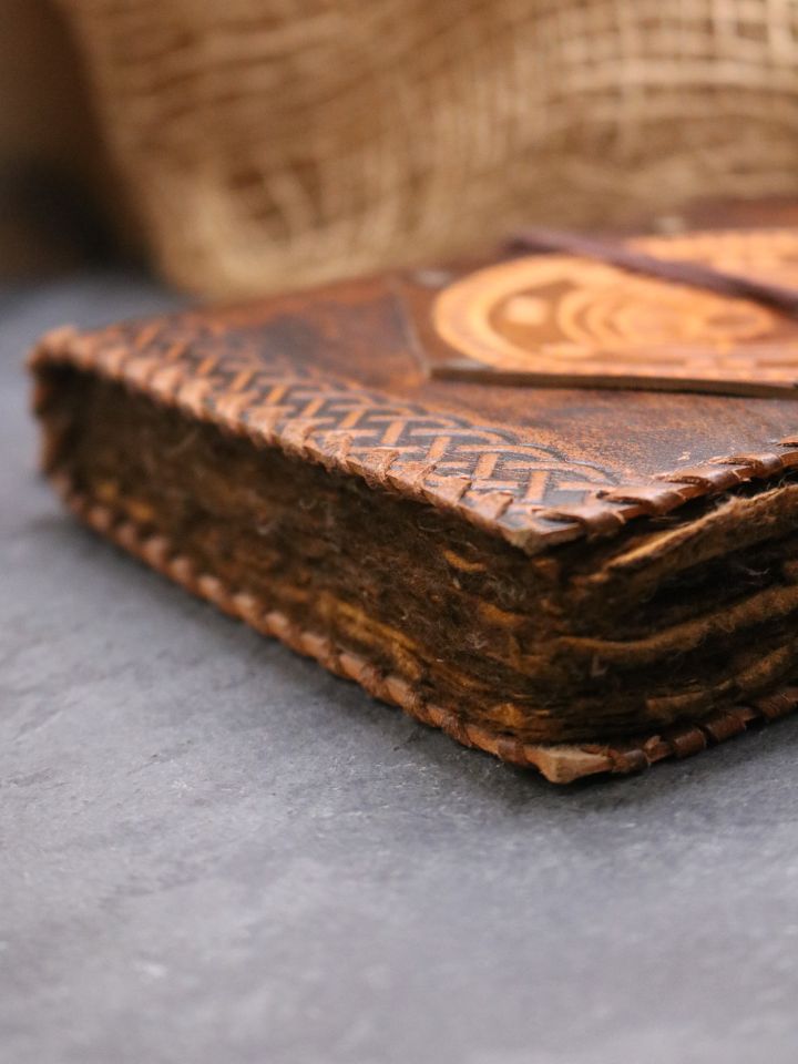 antikes Lederbuch - Kompass 2