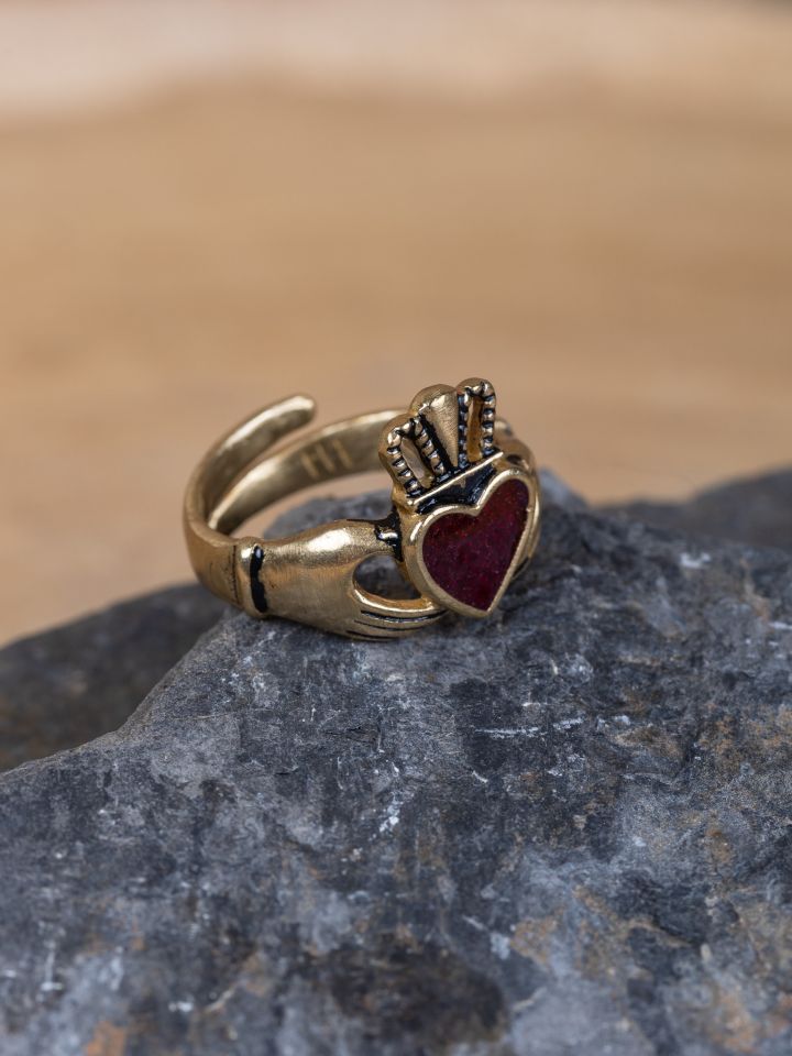 Claddagh-Ring, bronze klein 2
