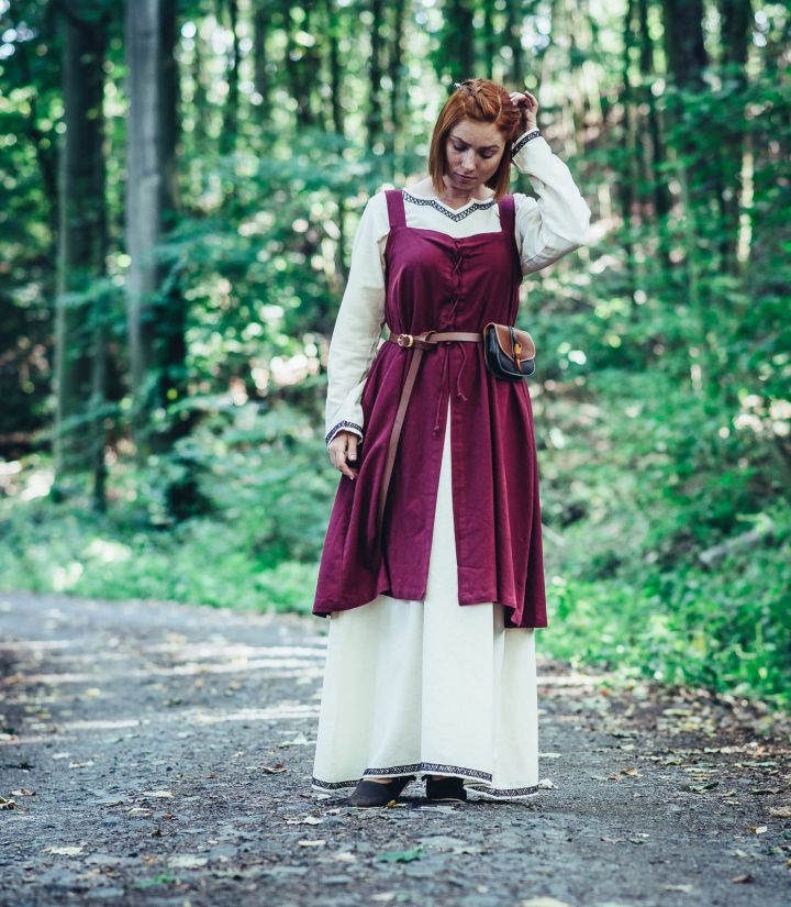 Wikinger-Überkleid Kilja rot S/M 2