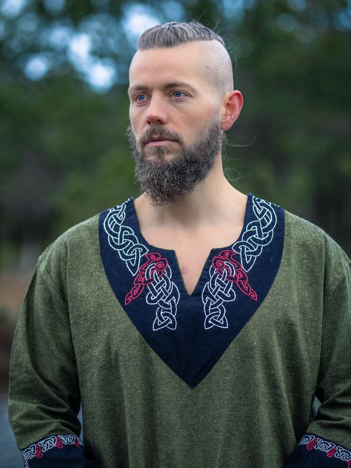 Wikingertunika Freydis Oliv Unisex 2