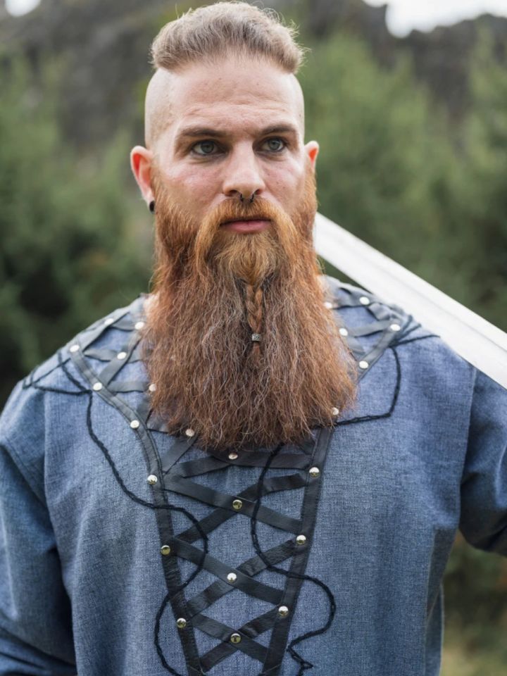 Wikingertunika Erik blaugrau 2