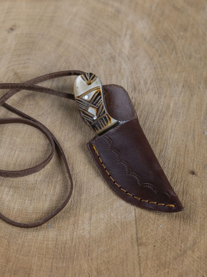 Neck Knife mit Damastklinge 2