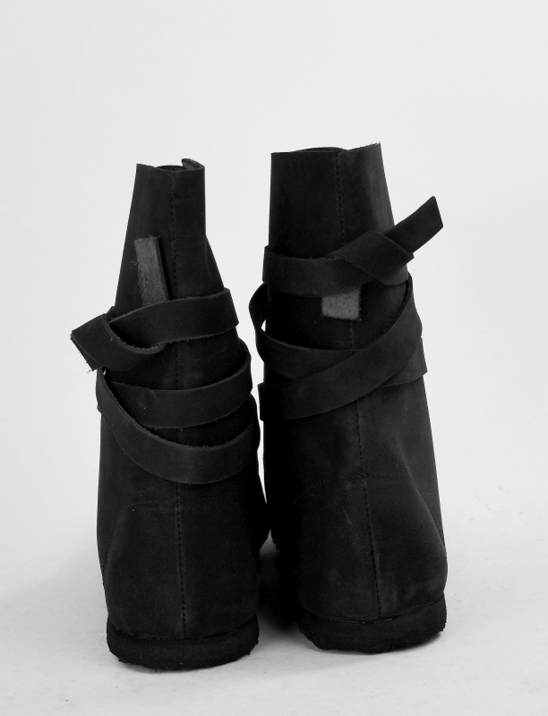 Wikingerstiefel mit Gummisohle schwarz 2