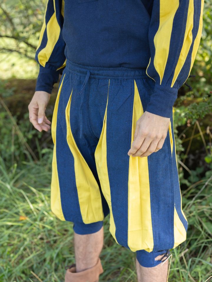 Landsknechthose Morold blau-gelb 2