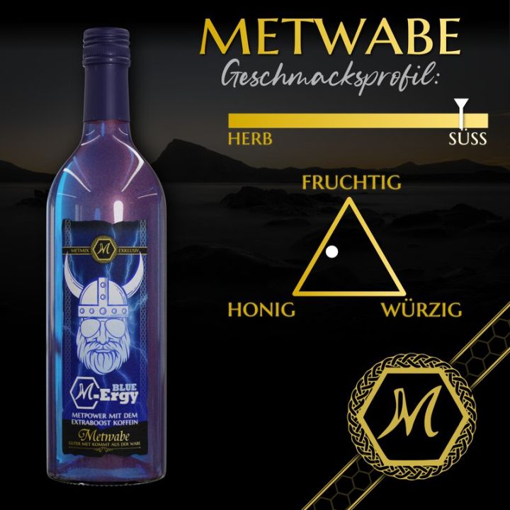 Met "Blue M-ergy" mit Koffein Einzelflasche 2