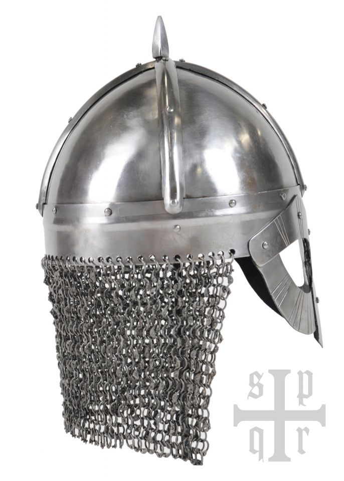 Gjermundbu-Helm, Wikinger Brillenhelm mit Kettenbrünne 2