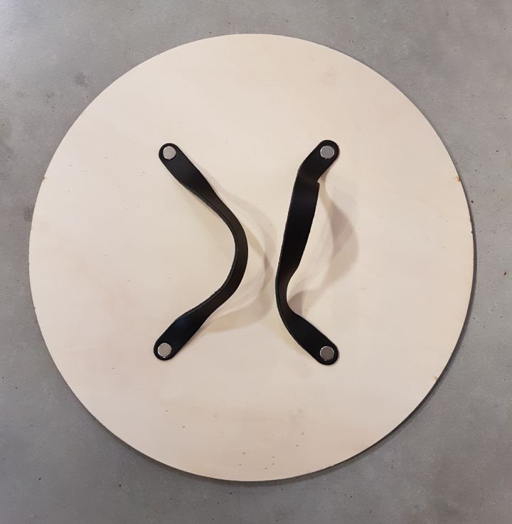 Wikinger Rundschild für Kinder blau-gelb 2