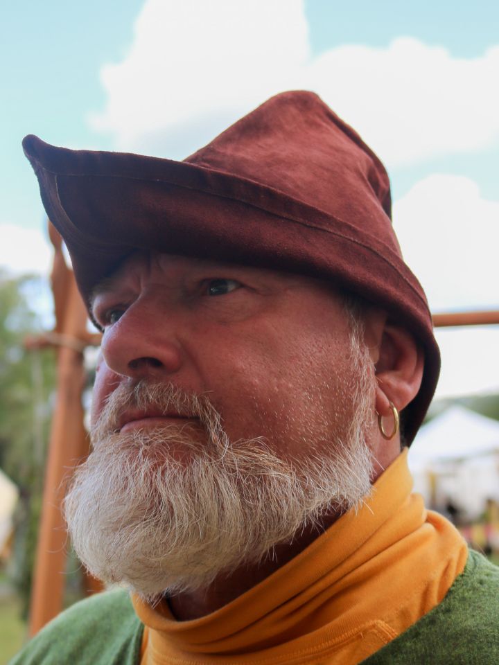 Robin Hood Hut aus Leder braun 2