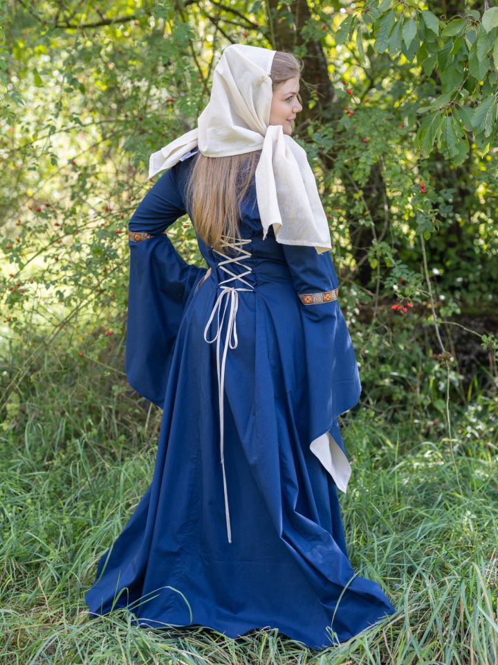 Mittelalterkleid Rahel in blau L 2