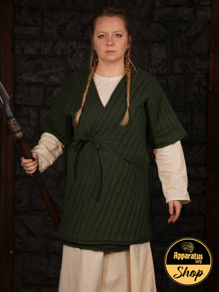 Wikinger Gambeson Sigbrand grün 2