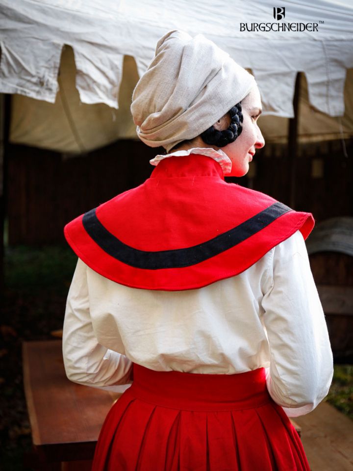 Flora Trossfrauen Kragen rot-schwarz 2