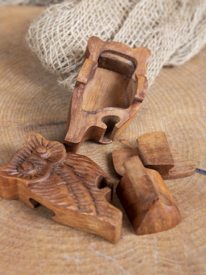 Holzdose Eule 2