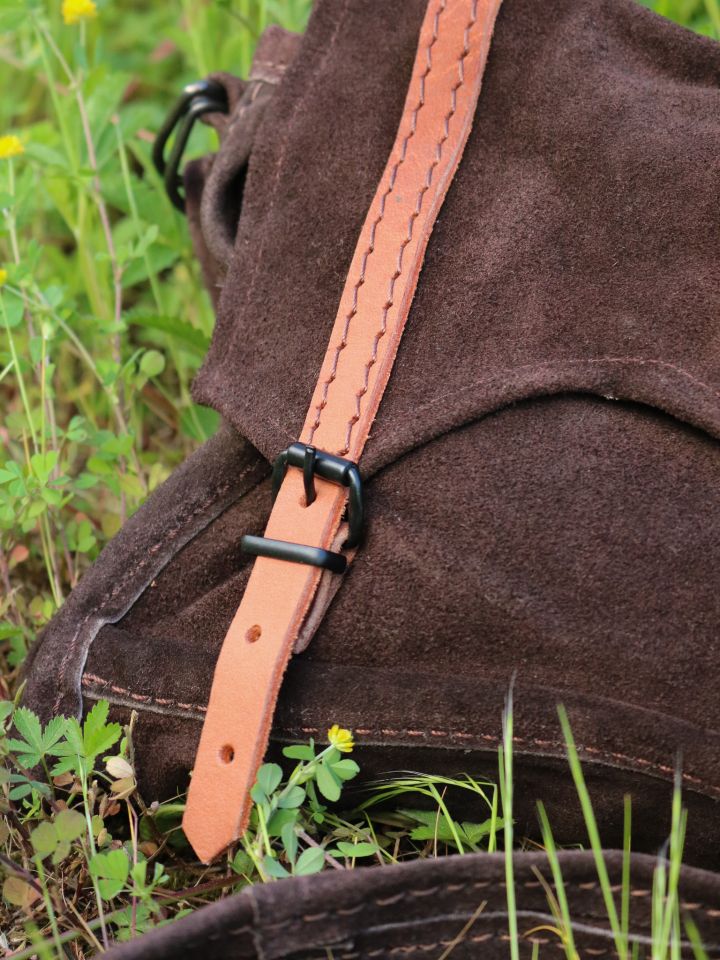 Wildledertasche zum Umhängen braun 2