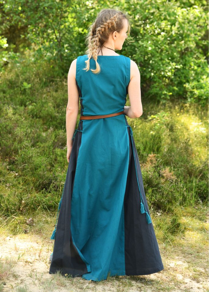 Ärmelloses Trägerkleid Jarle petrol/dunkelblau M 2