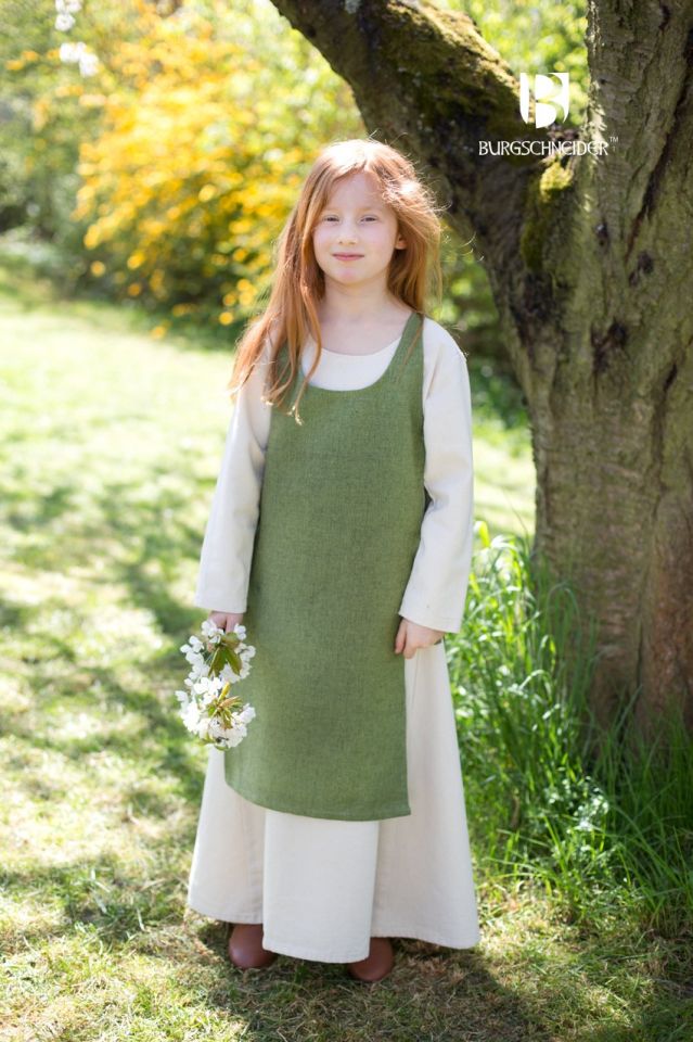 Kinderüberkleid Ylva lindgrün 140 2