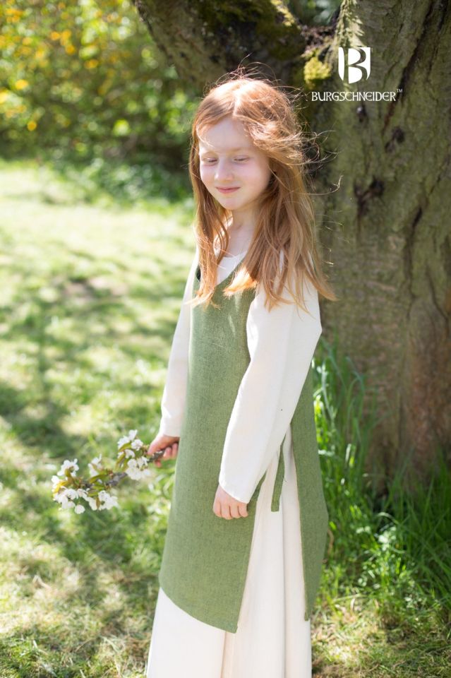 Kinderkleid-Set Ylvi lindgrün 2