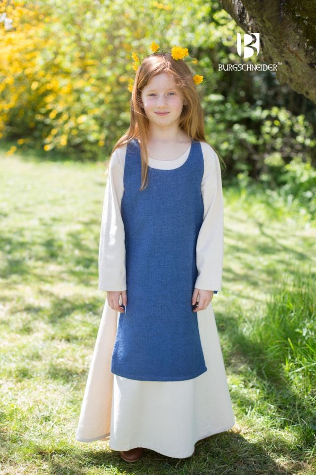 Kinderüberkleid Ylva meerblau 128 2