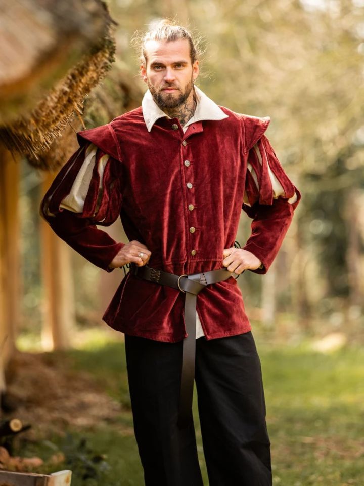 Jacke für den edlen Herren rot 2