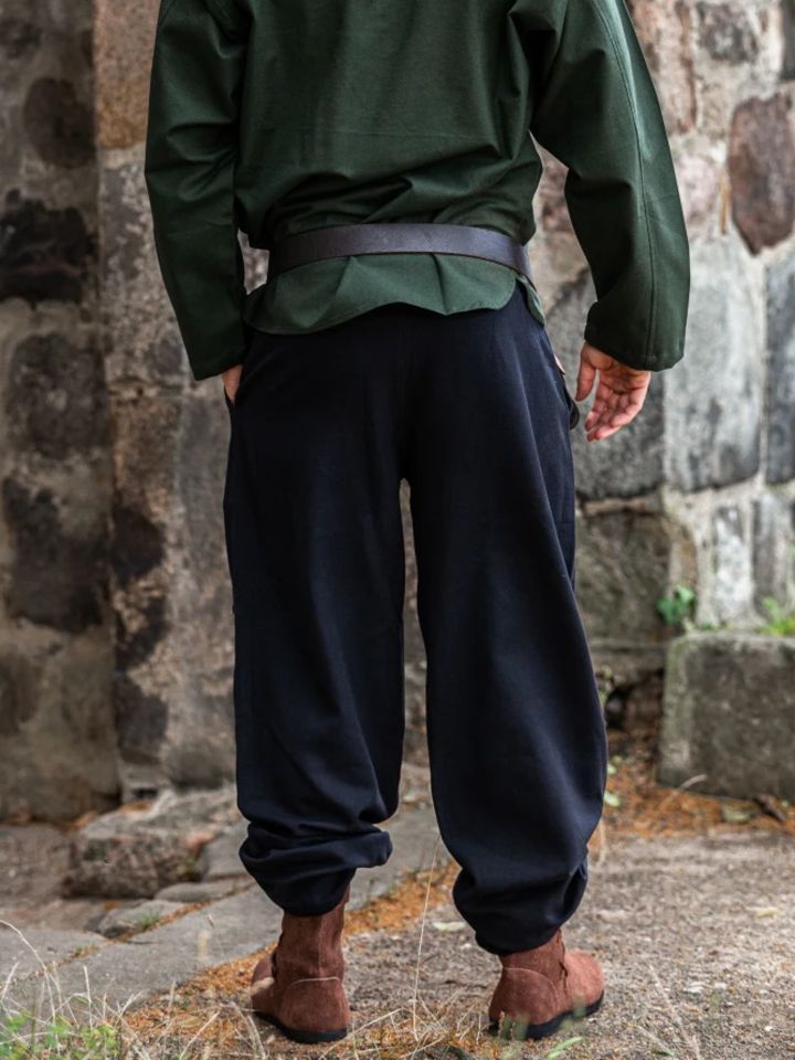 Baumwollhose mit Schnürung schwarz XL 2