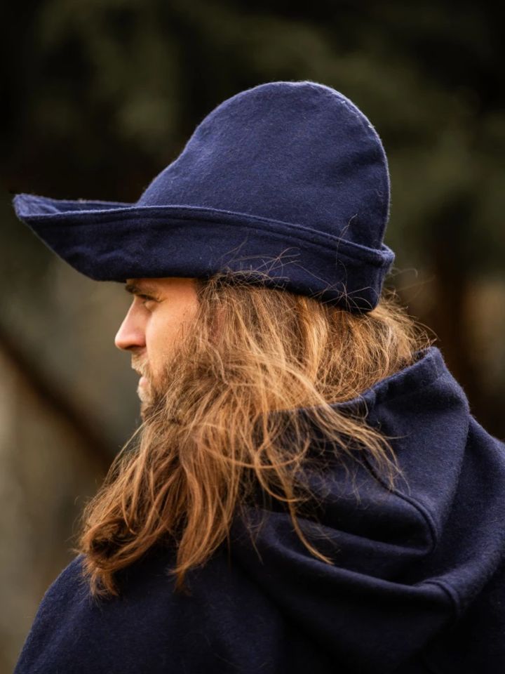 Hut - Robin Hood (Wolle) blau 2