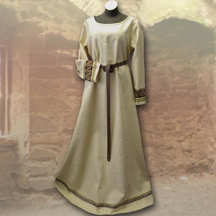 Set Wikingerkleid Runhild - waldgrün 2