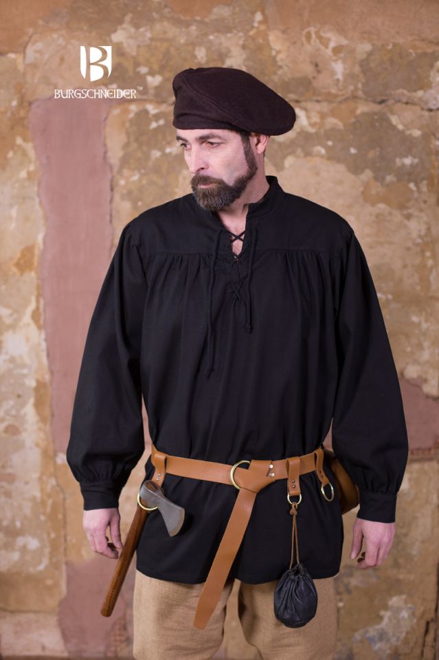 Schnürhemd Störtebecker schwarz 2