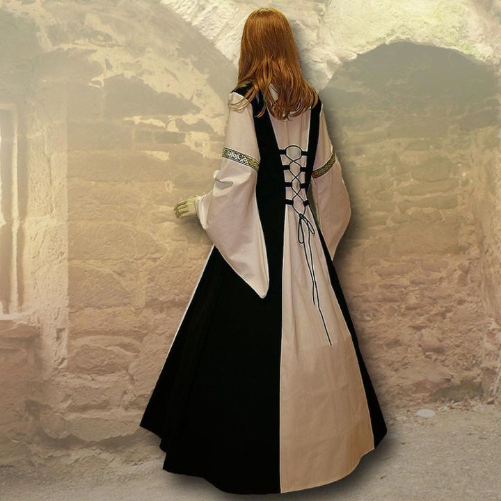 Kleid Sybille schwarz-beige 2