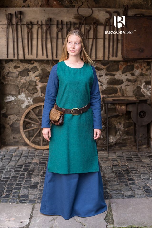 Unterkleid Freya waidblau XXL 2