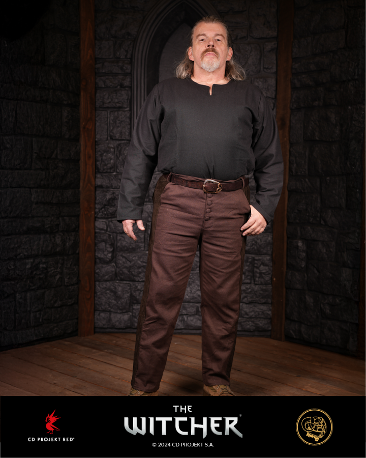 Hose Geralt gesteppt braun 2
