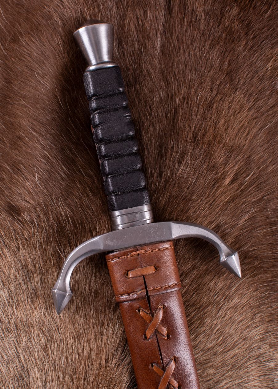 RenaissanceDolch mit Lederscheide, Schaukampfdolch, SKC Ritterladen.de