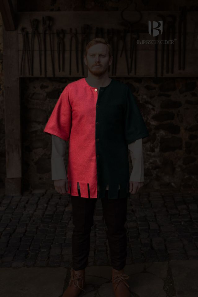 Rechte Seite Surcoat Aleran - Wolle rot 3