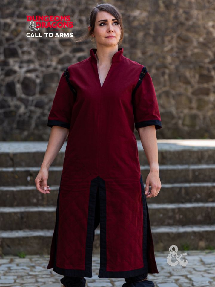 D&D Kämpfer Tunika rot-schwarz XL 3