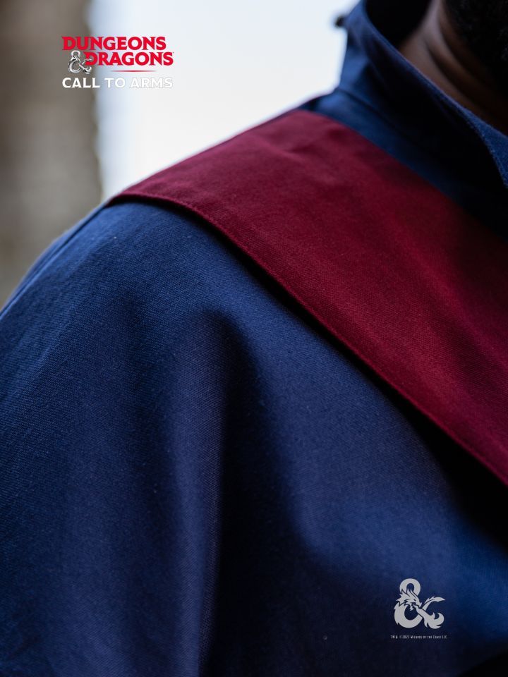 D&D Magier Robe dunkelblau-bordeaux 3