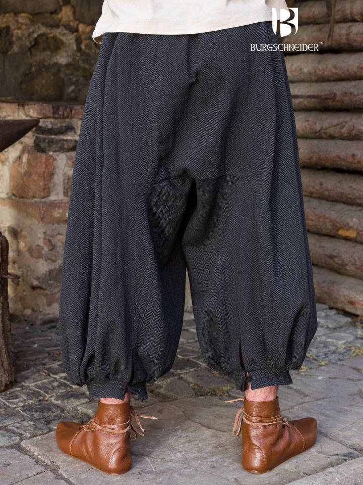 Rushose Borys Herringbone schwarz/grau 3