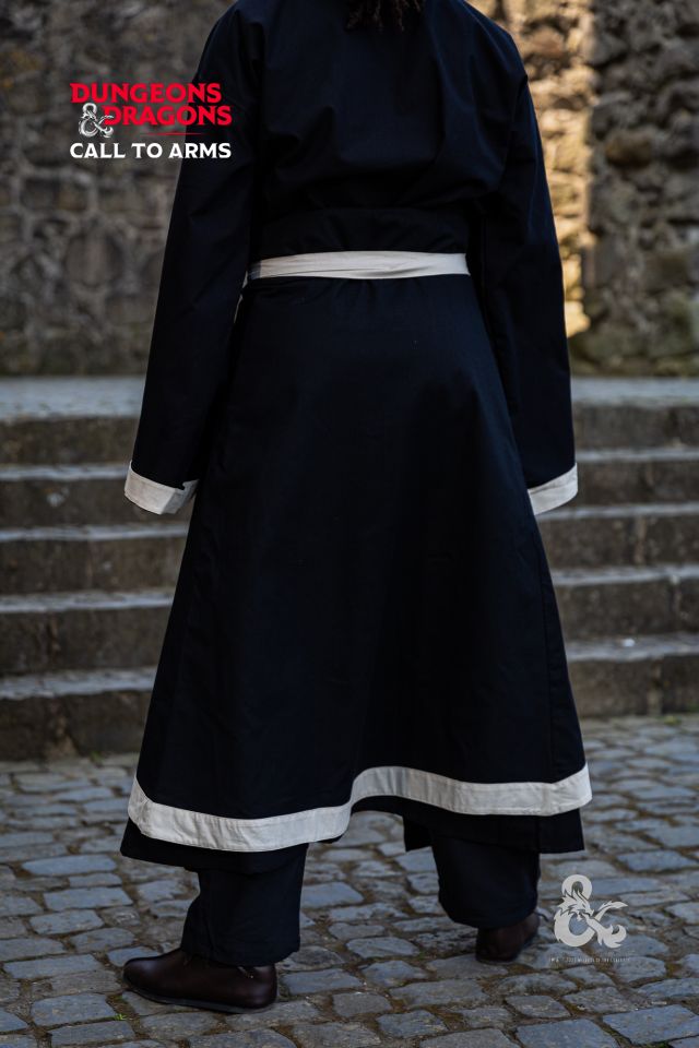 D&D Magier Kampfrock schwarz-natur 3