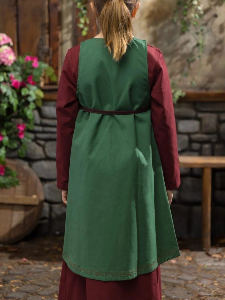 Kinderkleid Ona grün 3