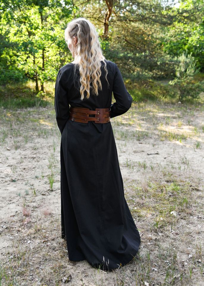 Leichtes Mittelalterkleid Milla schwarz 3