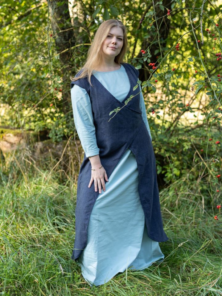 Überkleid Vysera, Fischgrät blau-grau XXL 3