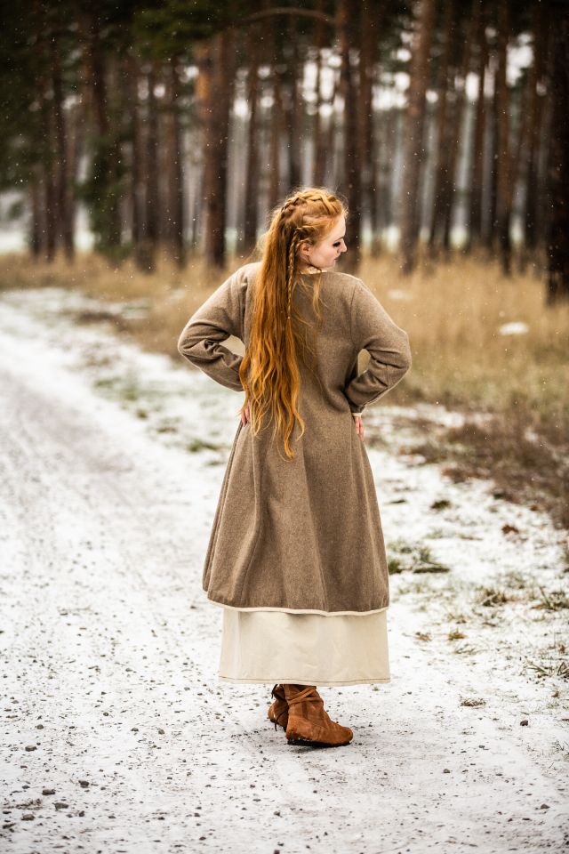 Wikinger Birka Mantel Skadi Sand M 3