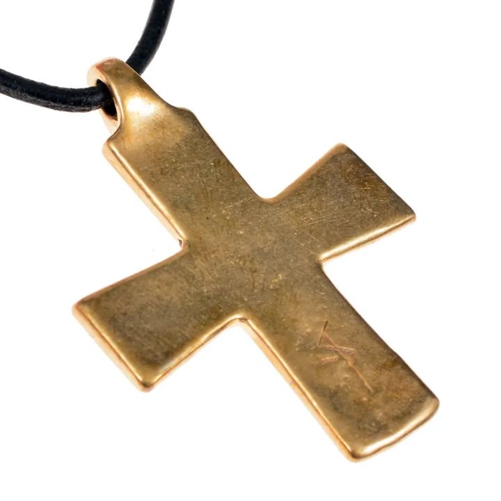 Wikinger Kreuz-Anhänger - bronze 3