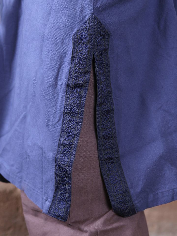 Tunika mit Bordüre blau 3