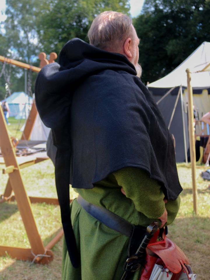 Gugel aus Wollfilz schwarz 3