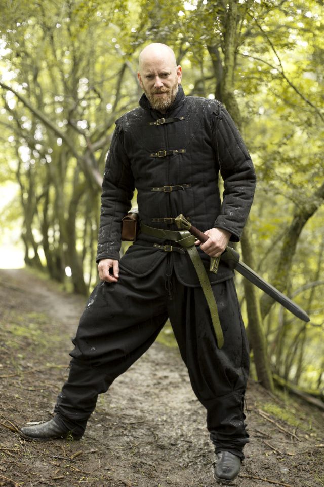 Gambeson Warrior für LARP schwarz 4XL 3