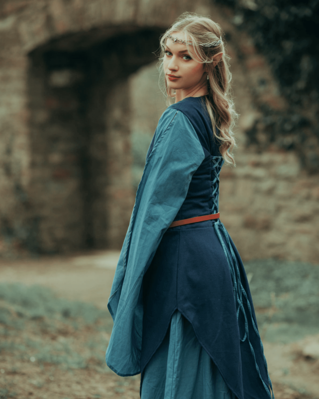 Kleid Galatea blau 3