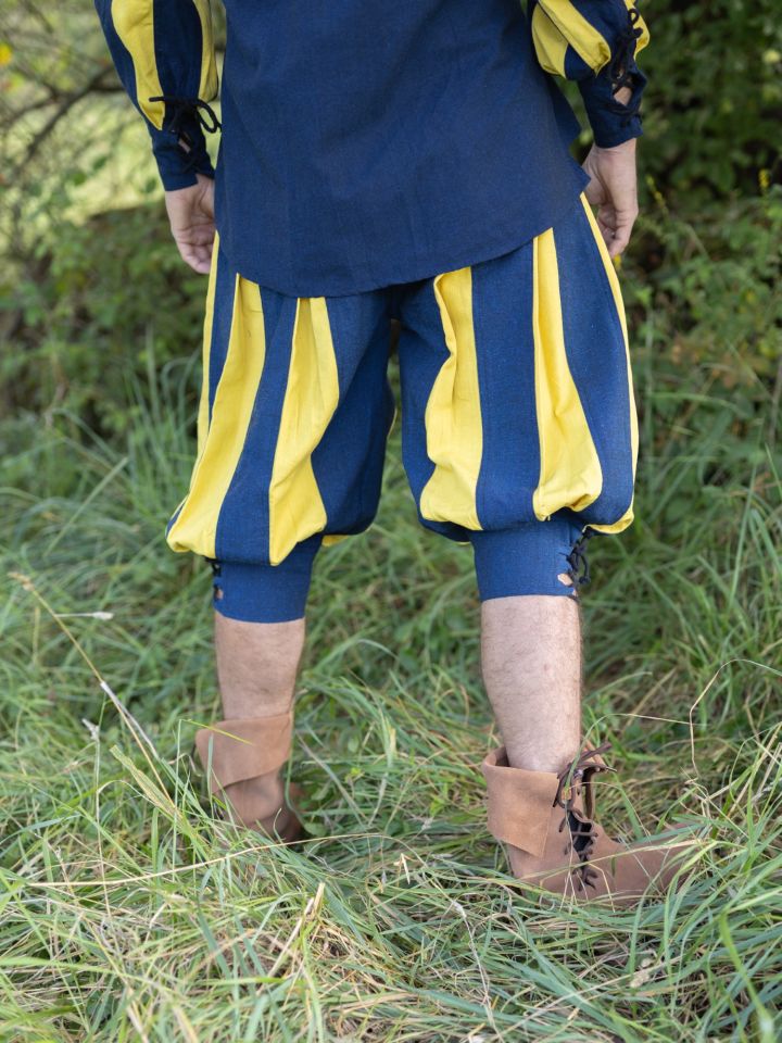 Landsknechthose Morold blau-gelb 3