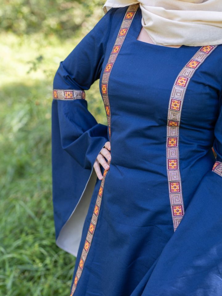 Mittelalterkleid Rahel in blau L 3